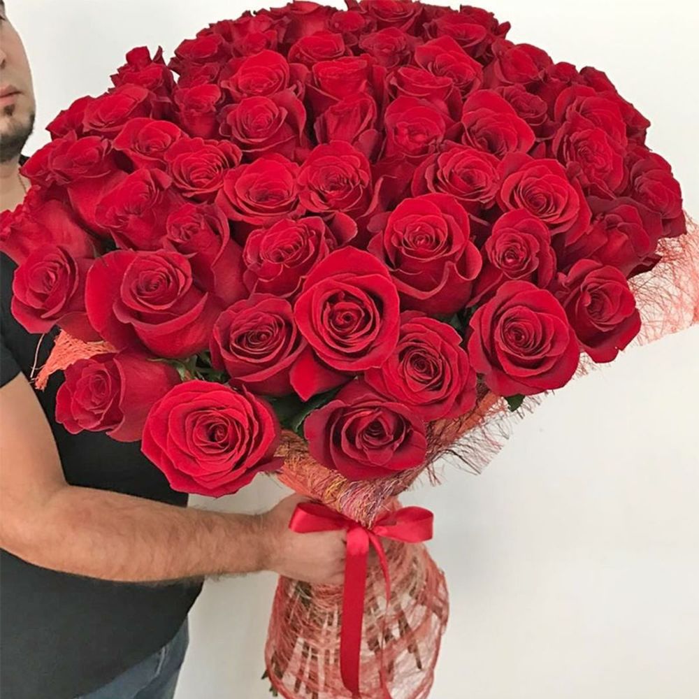 Букет из 51 голландской розы